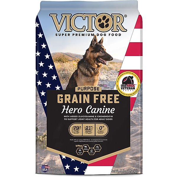 VICTOR Purpose Hero GrainFree Dry Dog Food, 50lb bag