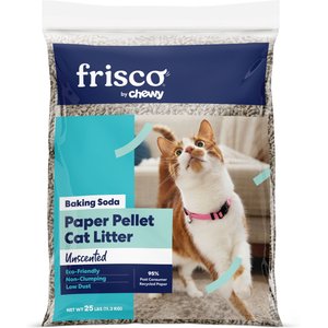 Fresh News Post Consumer Paper Pellet Cat Litter 25-Pound 