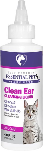 21st Century Essential Pet Cat Clean Ear Cleaning Liquid, 4-oz slide 1 of 2