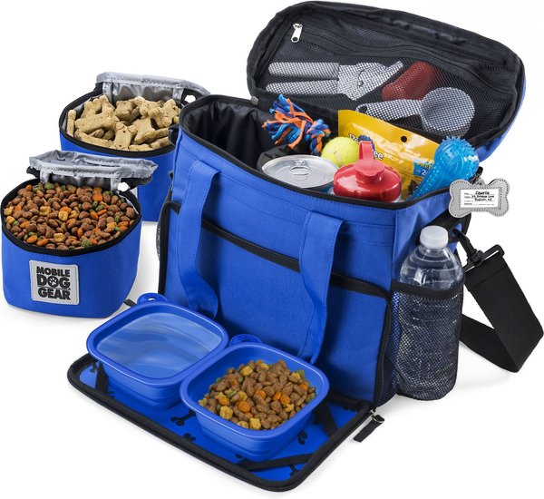 Mobile Dog Gear Week Away Tote Pet Travel Bag, Royal Blue, Medium/Large slide 1 of 7