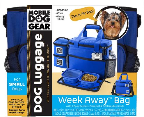 Show full view: Mobile Dog Gear Week Away Tote Pet Travel Bag, Royal Blue, Medium/Large slide 3 of 8