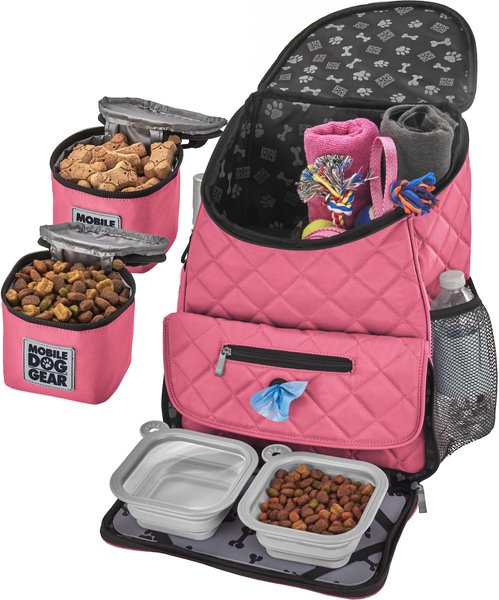 Mobile Dog Gear Weekender Backpack Pet Travel Bag, Pink slide 1 of 6