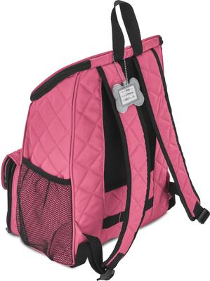 Show full view: Mobile Dog Gear Weekender Backpack Pet Travel Bag, Pink slide 2 of 7