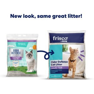 Frisco Odor Defense Lavender Fields Scented Clumping Clay Cat Litter, 35-lb bag