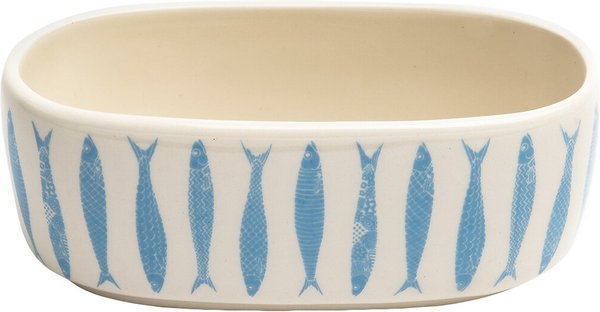 Park Life Designs Faro Oval Ceramic Cat Bowl, 2-cup slide 1 of 2