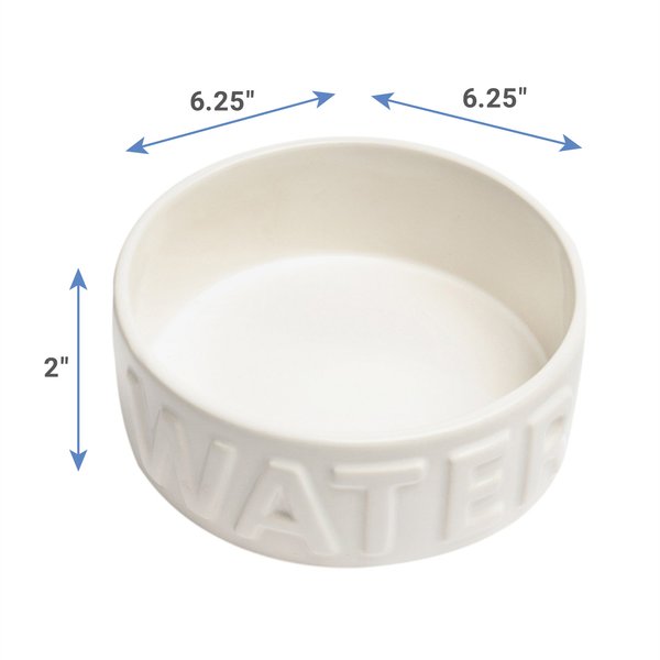 PetRageous Designs Vintage Water Ceramic Dog & Cat Bowl