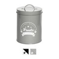 Park Life Designs Gourmet Biscuits Treat Canister, Grey, 42-oz