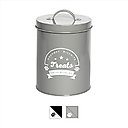 Park Life Designs Gourmet Biscuits Treat Canister, Grey, 42-oz