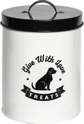 Park Life Designs Amore White Treat Canister, 72-oz