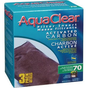 AquaClear Activated Carbon Filter Insert, Size 70, 3-pack