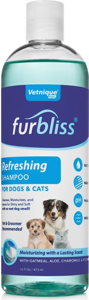 Vetnique Labs Furbliss Refreshing Shampoo with Essential Oils, Oatmeal Dog & Cat Grooming Shampoo,16-oz bottle slide 1 of 7