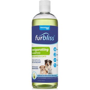 Vetnique Labs Furbliss Invigorating Shampoo with Rosemary, Eucalyptus & Oatmeal Dog & Cat Grooming Shampoo, 16-oz bottle
