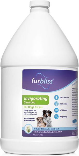 Vetnique Labs Furbliss Invigorating Shampoo with Rosemary, Eucalyptus & Oatmeal Dog & Cat Grooming Shampoo, 1-gal bottle slide 1 of 7