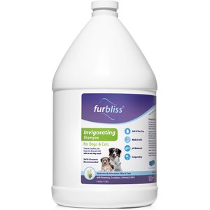 Vetnique Labs Furbliss Invigorating Shampoo with Rosemary, Eucalyptus & Oatmeal Dog & Cat Grooming Shampoo, 1-gal bottle