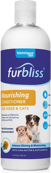 Vetnique Labs Furbliss Nourishing Conditioner Intense Shine & Moisturizing with Shea Butter & Safflower Oil Dog & Cat Conditioner, 16-oz bottle slide 1 of 7