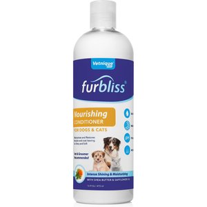 Vetnique Labs Furbliss Nourishing Conditioner Intense Shine & Moisturizing with Shea Butter & Safflower Oil Dog & Cat Conditioner, 16-oz bottle