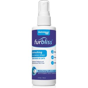Vetnique Labs Furbliss Refreshing Grooming Spray Cologne Grooming & Deodorzing Dog & Cat Spray, 4-oz bottle