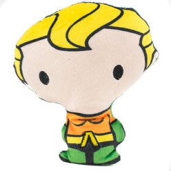 Buckle-Down Chibi Aquaman Squeaky Plush Dog Toy