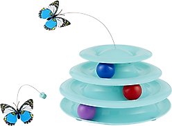 Frisco Butterfly Cat Tracks Cat Toy, Blue