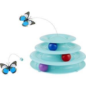 Frisco Butterfly Cat Tracks Cat Toy, Blue