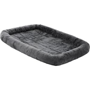 MidWest Quiet Time Fleece Dog Crate Mat, Gray, 54-in