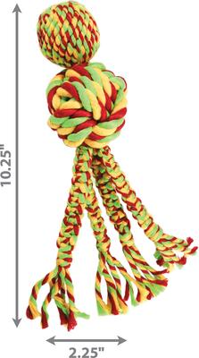 Show full view: KONG Wubba Weaves with Rope Dog Toy, Color Varies, Small slide 2 of 5