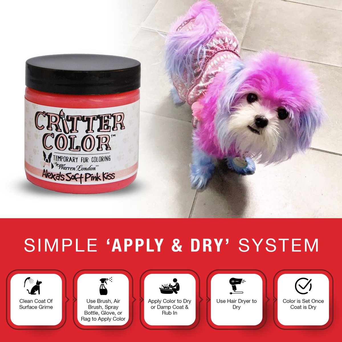 Dog safe sale temporary dye