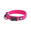 Chai's Choice Comfort Cushion 3M Polyester Reflective Dog Collar, Fuchsia, Large: 17.7 to 19.7-in neck, 4/5-in wide