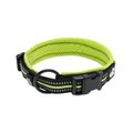 Chai's Choice Comfort Cushion 3M Polyester Reflective Dog Collar, Lemon Lime, Large: 17.7 to 19.7-in neck, 4/5-in wide