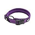 Chai's Choice Comfort Cushion 3M Polyester Reflective Dog Collar, Purple, Large: 17.7 to 19.7-in neck, 4/5-in wide