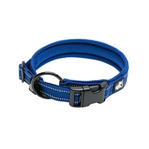 Chai's Choice Comfort Cushion 3M Polyester Reflective Dog Collar, Royal Blue, Large: 17.7 to 19.7-in neck, 4/5-in wide