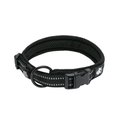 Chai's Choice Comfort Cushion 3M Polyester Reflective Dog Collar, Black, Medium: 15.7 to 17.7-in neck, 4/5-in wide