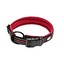 Chai's Choice Comfort Cushion 3M Polyester Reflective Dog Collar, Red, Medium: 15.7 to 17.7-in neck, 4/5-in wide