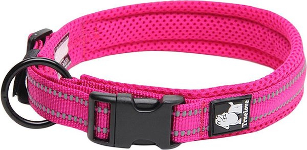 Chai's Choice Comfort Cushion 3M Polyester Reflective Dog Collar, Fuchsia, Small: 13.8 to 15.7-in neck, 4/5-in wide slide 1 of 4