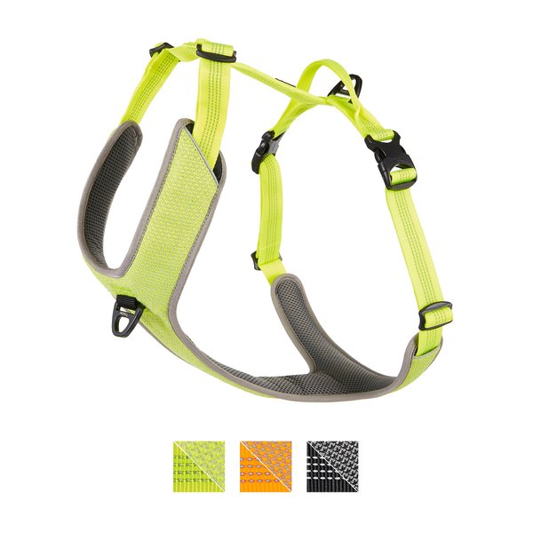Chai's Choice Outdoor Explorer No-Pull 3M Polyester Reflective Dual Clip Dog Harness, Neon Yellow, X-Large: 32.5 to 42-in chest slide 1 of 11
