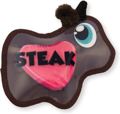 Outward Hound Squeak-Seez Cow Plush Dog Toy