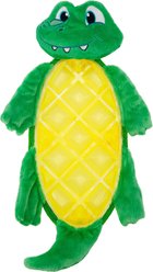 Outward Hound Bubble Matz Gator Squeaky Plush Dog Toy