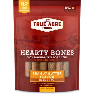 True Acre Foods Hearty Bones Peanut Butter Flavored Treats, 16-oz bag