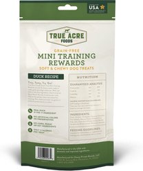 True Acre Foods Duck Recipe Mini-Training Rewards Grain-Free Soft & Chewy Dog Treats, 10-oz bag slide 2 of 7