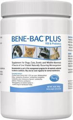 PetAg Bene-Bac Plus Powder Digestive Supplement for Dogs, Cats & Small Pets, 16-oz
