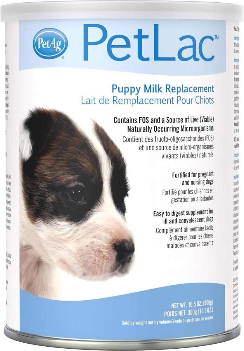 PETAG PetLac Powder Milk Supplement for Puppies, 10.5oz canister