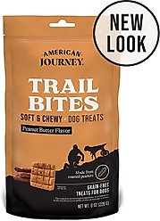 American Journey Peanut Butter Flavor Trail Bites Grain-Free Soft & Chewy Dog Treats, 8-oz bag
