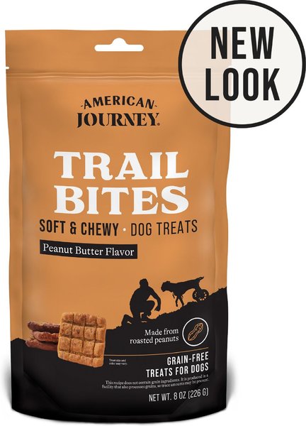 American Journey Peanut Butter Flavor Trail Bites Grain-Free Soft & Chewy Dog Treats