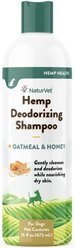 NaturVet Hemp Deodorizing Dog Shampoo with Oatmeal & Honey, 16-oz bottle
