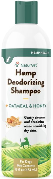 NaturVet Hemp Deodorizing Dog Shampoo with Oatmeal & Honey, 16-oz bottle slide 1 of 1