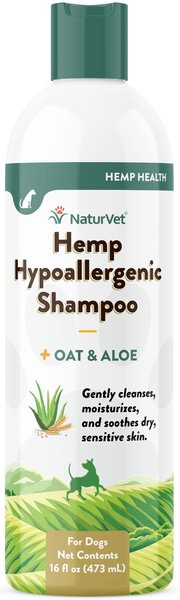 NaturVet Hemp Hypoallergenic Dog Shampoo with Oat & Aloe, 16-oz bottle slide 1 of 1