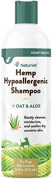 NaturVet Hemp Hypoallergenic Dog Shampoo with Oat & Aloe, 16-oz bottle slide 1 of 8