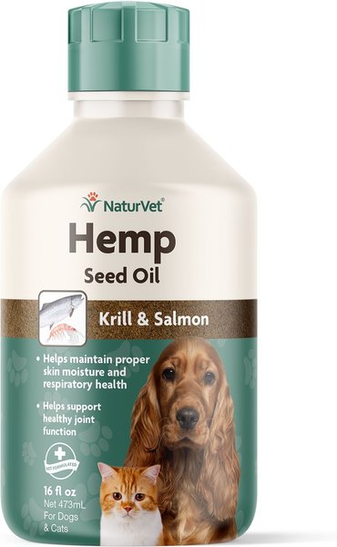 NaturVet Hemp Liquid Supplement for Cats & Dogs, 16-oz bottle slide 1 of 1