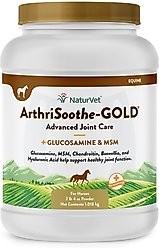 NaturVet ArthriSoothe-GOLD Advanced Joint Formula Powder Horse Supplement, 2-lb, 4-oz tub