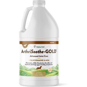 NaturVet ArthriSoothe-GOLD Advanced Joint Formula Liquid Liquid Horse Supplement, 1-gal bottle